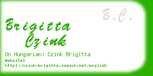 brigitta czink business card